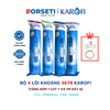 Trọn bộ Combo 8 lõi lọc nước Karofi chính hãng 12345678 - T33, Mineral, FarinFrared, Na