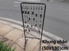 Khung lưới có chân đen ngang 50 x cao 130 (cm) kèm 20 móc kẽm 30cm