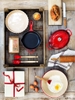 THÌA NẤU ĂN LE CREUSET SPATULA MẦU ĐỎ & CAM