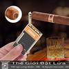 Bật Lửa Derui DR658 Chính Hãng 2 Chế Độ Lửa Kèm Đục Lỗ Cigar - Lửa Thường & Lửa Khò Chống Gió Cao Cấp