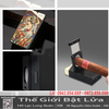 Bật Lửa Khò 2 Tia Honest BCZ877 Chính Hãng - Tích Hợp Dao Cắt Cigar, Khe Xem Ga, Chống Gió Mạnh
