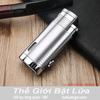 Bật Lửa Khò 3 Tia Honest BCZ360-1 Chính Hãng, Chống Gió, Đục Lỗ Cigar Đa Năng