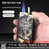 Bật Lửa Khò 2 Tia Honest BCZ877 Chính Hãng - Tích Hợp Dao Cắt Cigar, Khe Xem Ga, Chống Gió Mạnh