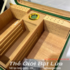 Hộp Bảo Quản Cigar Guevara RAG-0039 Da Gỗ Tuyết Tùng Kèm Phụ Kiện, 80 Điếu