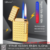 Bật Lửa Derui DR658 Chính Hãng 2 Chế Độ Lửa Kèm Đục Lỗ Cigar - Lửa Thường & Lửa Khò Chống Gió Cao Cấp