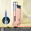 Bật lửa khò 1 tia Aomai AM7208 chính hãng – Chống gió, chỉnh lửa dễ, nhìn rõ gas, nhỏ gọn sang trọng
