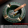 Gạt Tàn Cigar 4 Điếu Cao Cấp AS-24B2 – Gốm Sứ Hình Tứ Mã, Thiết Kế Sang Trọng, Kèm Hộp Quà