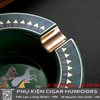 Gạt Tàn Cigar 4 Điếu Cao Cấp AS-24B2 – Gốm Sứ Hình Tứ Mã, Thiết Kế Sang Trọng, Kèm Hộp Quà