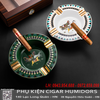 Gạt Tàn Cigar 4 Điếu Cao Cấp AS-24B2 – Gốm Sứ Hình Tứ Mã, Thiết Kế Sang Trọng, Kèm Hộp Quà