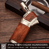 Bật Lửa Khò Để Bàn Honest BCZ-538 Chính Hãng – Chống Gió, Có Đục Lỗ Cigar, Kim Loại Bền Bỉ