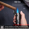 Bật lửa khò 3 tia Honest BCZ758-1 chính hãng – Có đục cigar, khe nhìn gas, kim loại cao cấp