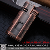 Bật lửa khò 3 tia Honest BCZ758-1 chính hãng – Có đục cigar, khe nhìn gas, kim loại cao cấp