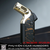 Bật Lửa Khò Ngang Honest BCZ857-1 Chính Hãng – 1 Tia Chống Gió, Có Đục Cigar & Khóa Lửa