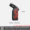 Bật Lửa Khò Ngang Honest BCZ857-1 Chính Hãng – 1 Tia Chống Gió, Có Đục Cigar & Khóa Lửa