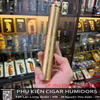 Bộ phụ kiện cigar Golden Fire GF-TZ-6 chính hãng – Set 4 món gồm bật lửa khò 2 tia, cắt cigar, gạt tàn & ống đựng cigar – Sang trọng, quà tặng cao cấp