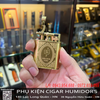 Bộ phụ kiện cigar Golden Fire GF-TZ-6 chính hãng – Set 4 món gồm bật lửa khò 2 tia, cắt cigar, gạt tàn & ống đựng cigar – Sang trọng, quà tặng cao cấp