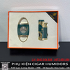 Bộ set phụ kiện cigar Golden Fire GF359/J398 – Bật lửa khò 2 tia chống gió & cắt cigar sắc bén – Bền bỉ, nhỏ gọn, nhiều màu sắc