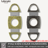 Cắt Cigar Hai Lưỡi Chạm Khắc LB-J06 – Hợp Kim Kẽm & Thép Không Gỉ Cao Cấp