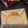 Gạt Tàn Cigar Cao Cấp Jifeng JF-2002 – Hợp Kim Kẽm, 4 Điếu, Màu Gold Sang Trọng