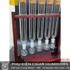 Ống Thủy Tinh Ủ Cigar Kèm Đế Gỗ Cao Cấp  Combo 5 | Bộ Ủ Xì Gà Mini Chuyên Nghiệp - OTT5