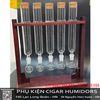 Ống Thủy Tinh Ủ Cigar Kèm Đế Gỗ Cao Cấp  Combo 5 | Bộ Ủ Xì Gà Mini Chuyên Nghiệp - OTT5