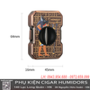 Set Phụ Kiện Cigar TA 134-1 – Bật Lửa Khò Ai Cập & V-Cut Kim Loại Cao Cấp, Có Hộp Quà Sang Trọng