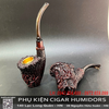 Tẩu Bắt Tóp Cigar Gỗ Cẩm Lai Khắc Rồng Cao Cấp Lõi Đồng – Dùng Lọc 9mm, Size 42–56 (Mã TCR)