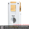 Bật lửa xì gà đa năng Lubinski YJA-10070 – Hợp kim kẽm cao cấp, có đục và dao V cắt cigar chính hãng