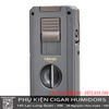 Bật lửa xì gà đa năng Lubinski YJA-10070 – Hợp kim kẽm cao cấp, có đục và dao V cắt cigar chính hãng