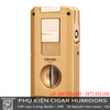 Bật lửa xì gà đa năng Lubinski YJA-10070 – Hợp kim kẽm cao cấp, có đục và dao V cắt cigar chính hãng