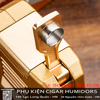 Bật lửa xì gà đa năng Lubinski YJA-10070 – Hợp kim kẽm cao cấp, có đục và dao V cắt cigar chính hãng
