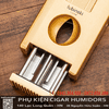 Bật lửa xì gà đa năng Lubinski YJA-10070 – Hợp kim kẽm cao cấp, có đục và dao V cắt cigar chính hãng