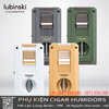 Bật lửa xì gà đa năng Lubinski YJA-10070 – Hợp kim kẽm cao cấp, có đục và dao V cắt cigar chính hãng