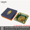 Gạt Tàn Cigar Lubinski YJA-20032 – Gốm Sứ Cao Cấp 4 Điếu, Họa Tiết Màu Sang Trọng