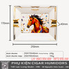 Gạt Tàn Cigar Lubinski Chính Hãng YJA-20053 – Gạt Tàn Đôi 2 Điếu Phiên Bản Kỷ Niệm Năm Ngựa, Sứ Xương Cao Cấp
