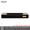 Gạt Tàn Cigar Lubinski Chính Hãng YJA-20054 – Gạt Tàn 2 Điếu Kết Hợp Gỗ & Đồng, Thiết Kế Sang Trọng