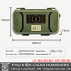 Hộp Du Lịch Ngoài Trời Dung Tích Lớn Lubinski YJA-50020 – Hộp Bảo Quản Cigar 12 Điếu, Nhựa ABS Bền Bỉ, Kèm Nhiệt Ẩm Kế & Bộ Tạo Ẩm