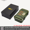 Hộp Du Lịch Ngoài Trời Dung Tích Lớn Lubinski YJA-50020 – Hộp Bảo Quản Cigar 12 Điếu, Nhựa ABS Bền Bỉ, Kèm Nhiệt Ẩm Kế & Bộ Tạo Ẩm