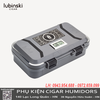 Hộp Du Lịch Ngoài Trời Dung Tích Lớn Lubinski YJA-50020 – Hộp Bảo Quản Cigar 12 Điếu, Nhựa ABS Bền Bỉ, Kèm Nhiệt Ẩm Kế & Bộ Tạo Ẩm