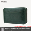 Hộp Đựng Xì Gà Du Lịch LUBINSKI YJA-50023 – Hộp Bảo Quản 6 Điếu Cigar Bọc Da, Lõi Gỗ Tuyết Tùng, Kèm Bật Lửa & Đồng Hồ Độ Ẩm Cao Cấp.