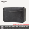 Hộp Đựng Xì Gà Du Lịch LUBINSKI YJA-50023 – Hộp Bảo Quản 6 Điếu Cigar Bọc Da, Lõi Gỗ Tuyết Tùng, Kèm Bật Lửa & Đồng Hồ Độ Ẩm Cao Cấp.