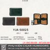 Hộp Đựng Xì Gà Du Lịch LUBINSKI YJA-50023 – Hộp Bảo Quản 6 Điếu Cigar Bọc Da, Lõi Gỗ Tuyết Tùng, Kèm Bật Lửa & Đồng Hồ Độ Ẩm Cao Cấp.
