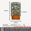 Bao Da Du Lịch 3 Điếu Lubinski YJA-50030 Chính Hãng – Da Microfiber Cao Cấp, Lót Gỗ Tuyết Tùng, Thiết Kế Hiện Đại