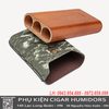 Bao Da Du Lịch 3 Điếu Lubinski YJA-50030 Chính Hãng – Da Microfiber Cao Cấp, Lót Gỗ Tuyết Tùng, Thiết Kế Hiện Đại