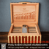 Hộp bảo quản cigar Lubinski YJA-60055 – Gỗ tuyết tùng cao cấp, chứa 80-100 điếu, phong cách sang trọng
