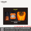 Bộ Quà Tặng Cigar Lubinski YJA-80028 – Set 3 Món Cao Cấp Gồm Bật Lửa, Kéo Cắt & Gạt Tàn