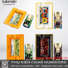 Bộ phụ kiện cigar Lubinski YJA-80034 – Bật lửa khò 2 tia và gạt tàn cao cấp, hợp kim kẽm + sứ sang trọng