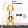 Set Quà Tặng Cigar LUBINSKI 3 Món Cao Cấp Chính Hãng – Bật Lửa Khò, Cắt Cigar, Gác Cigar YJA-80036