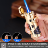 Bật Lửa Đa Năng Jobon ZB608 Chính Hãng – 3 Trong 1: Khò 1 Tia, Đục & Thông Cigar, Có Hộp Sang Trọng
