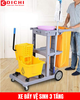 Xe dọn vệ sinh đẩy tay D-011-B